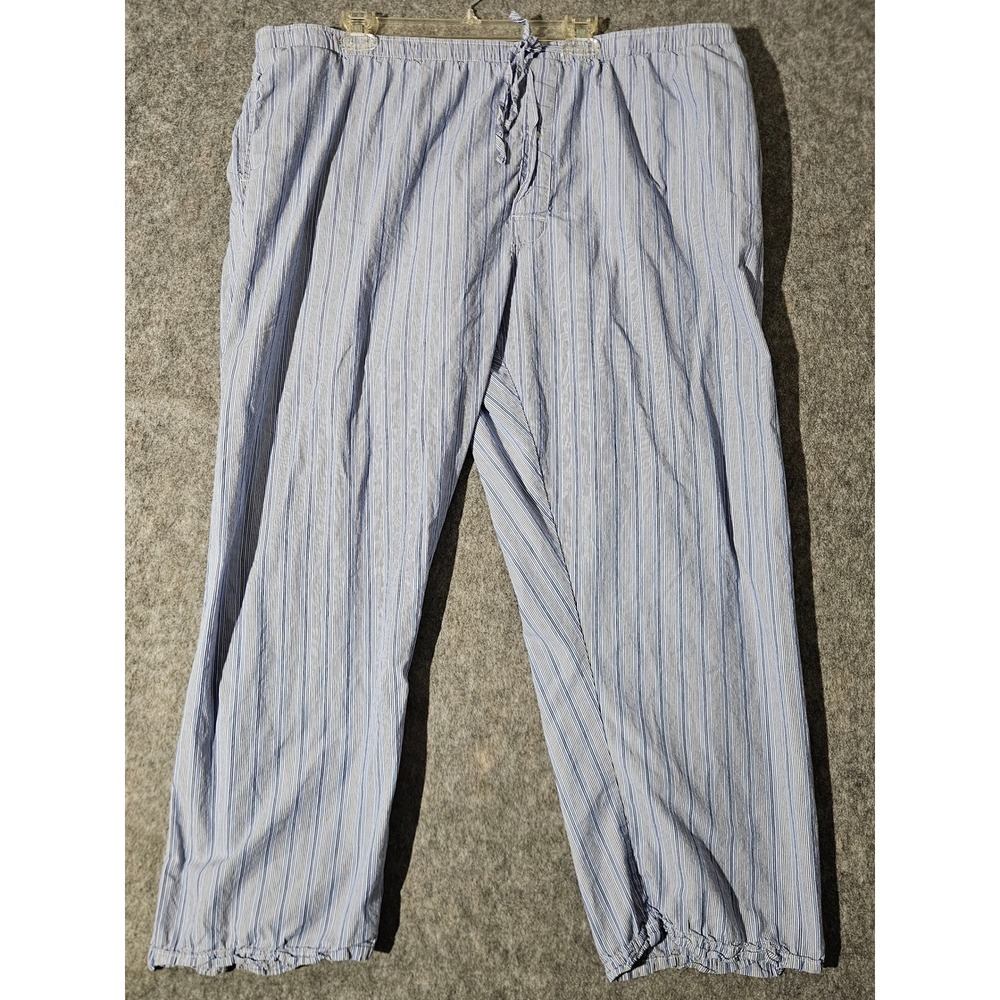 Polo Ralph Lauren Pajama Pants Mens 2XL Blue Striped Cotton Drawstring